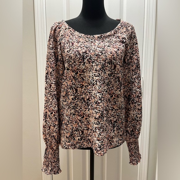 Loft Women's Stretchy Multicolor Blouse Size Medium - Picture 1 of 5